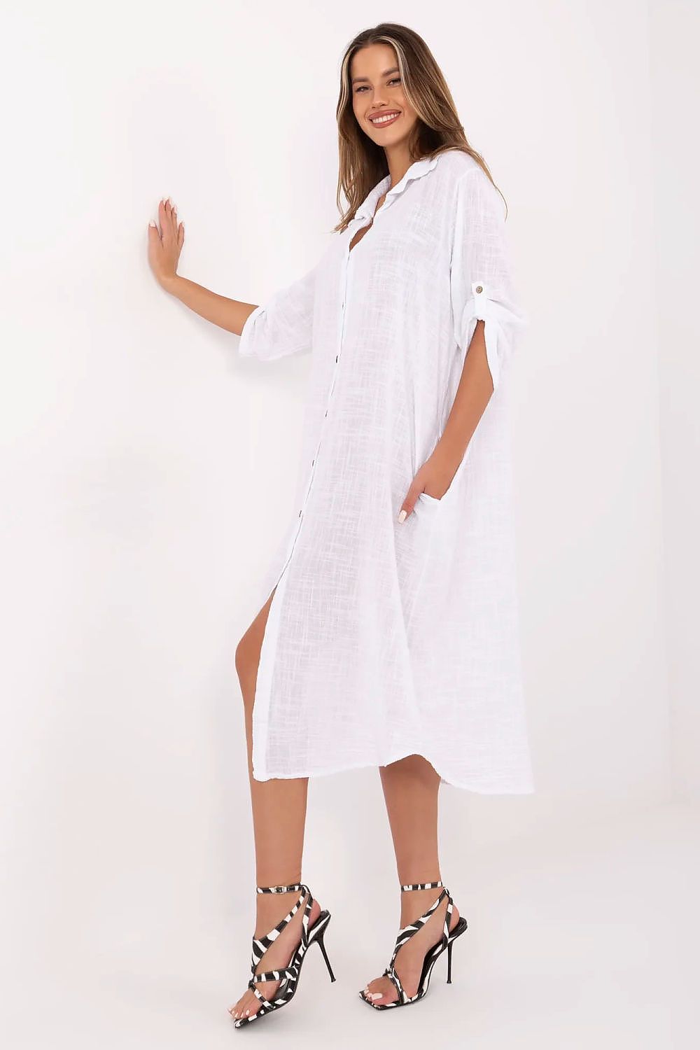  Sukienka Model TW-SK-BI-24135.81 White - Och Bella 