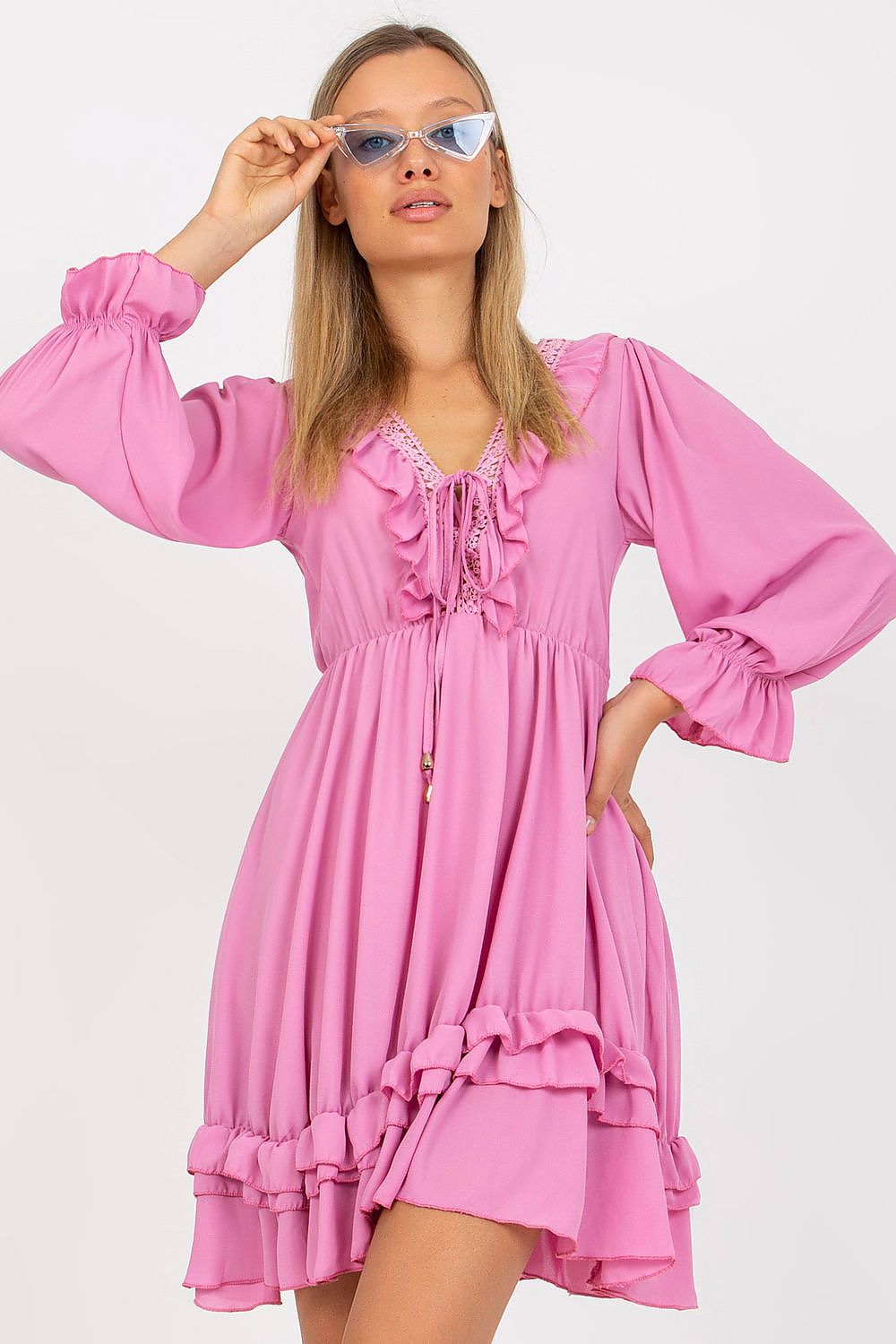  Sukienka Model TW-SK-BI-0761.92 Pink - Och Bella 