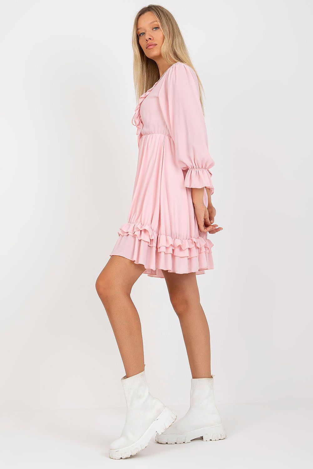  Sukienka Model TW-SK-BI-0761.92 Light Pink - Och Bella 