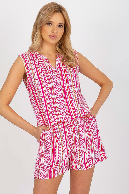   Bluzka Model D73771R11115A White/Pink - Fresh Made 
