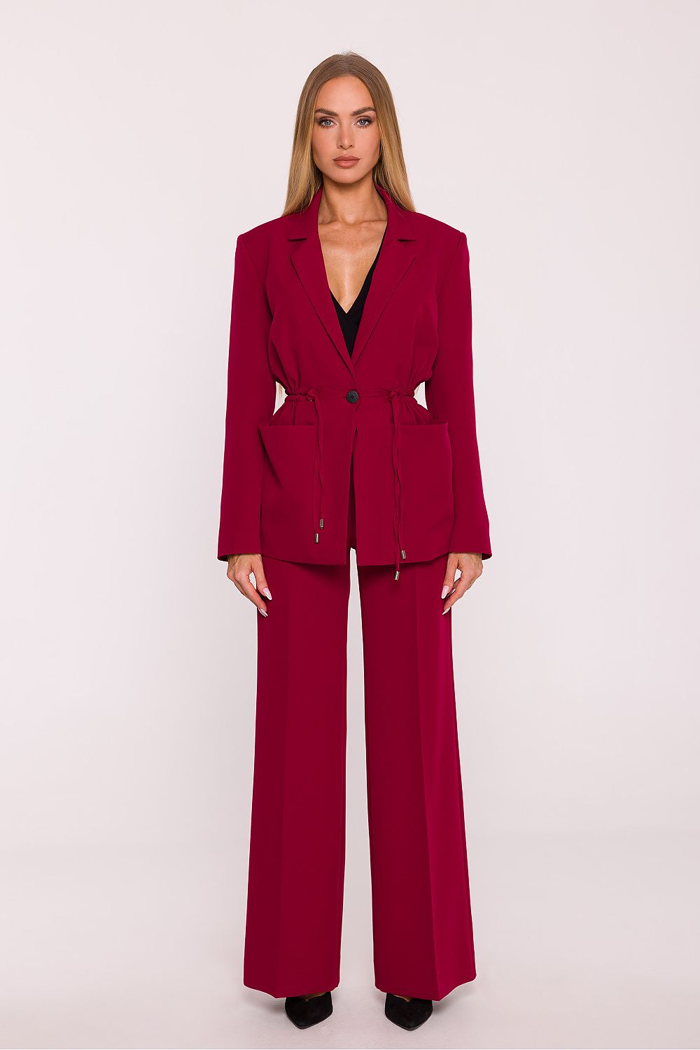   Marynarka Damska Model MOE873 Bordo - Moe 