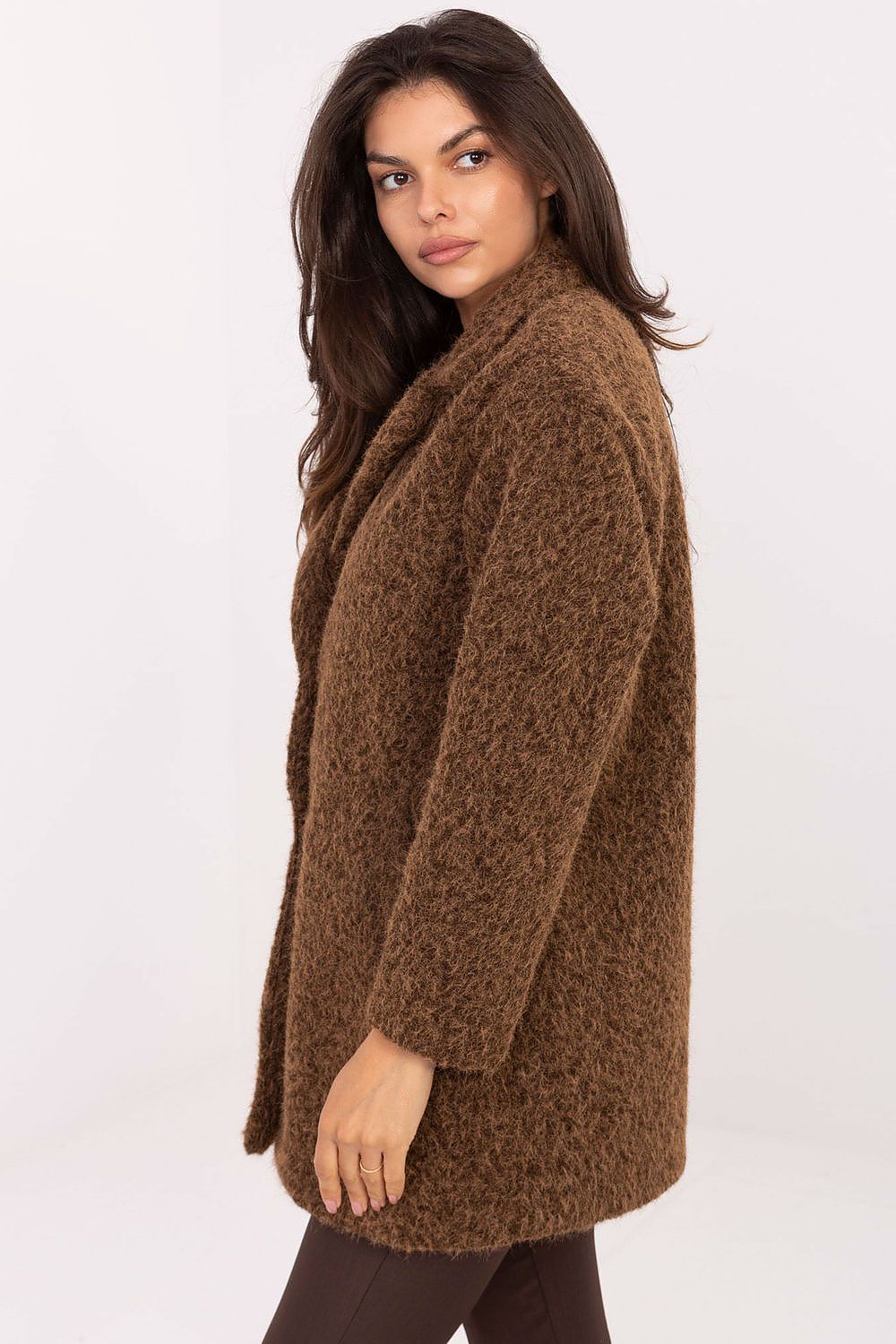   Płaszcz Damski Model IT-PL-96775.19P Brown - Factory Price 