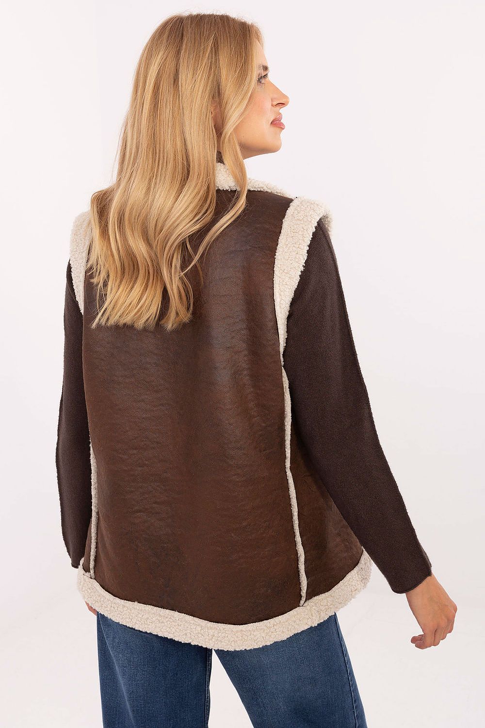   Kamizelka Model IT-KZ-96917.69 Brown - Factory Price 