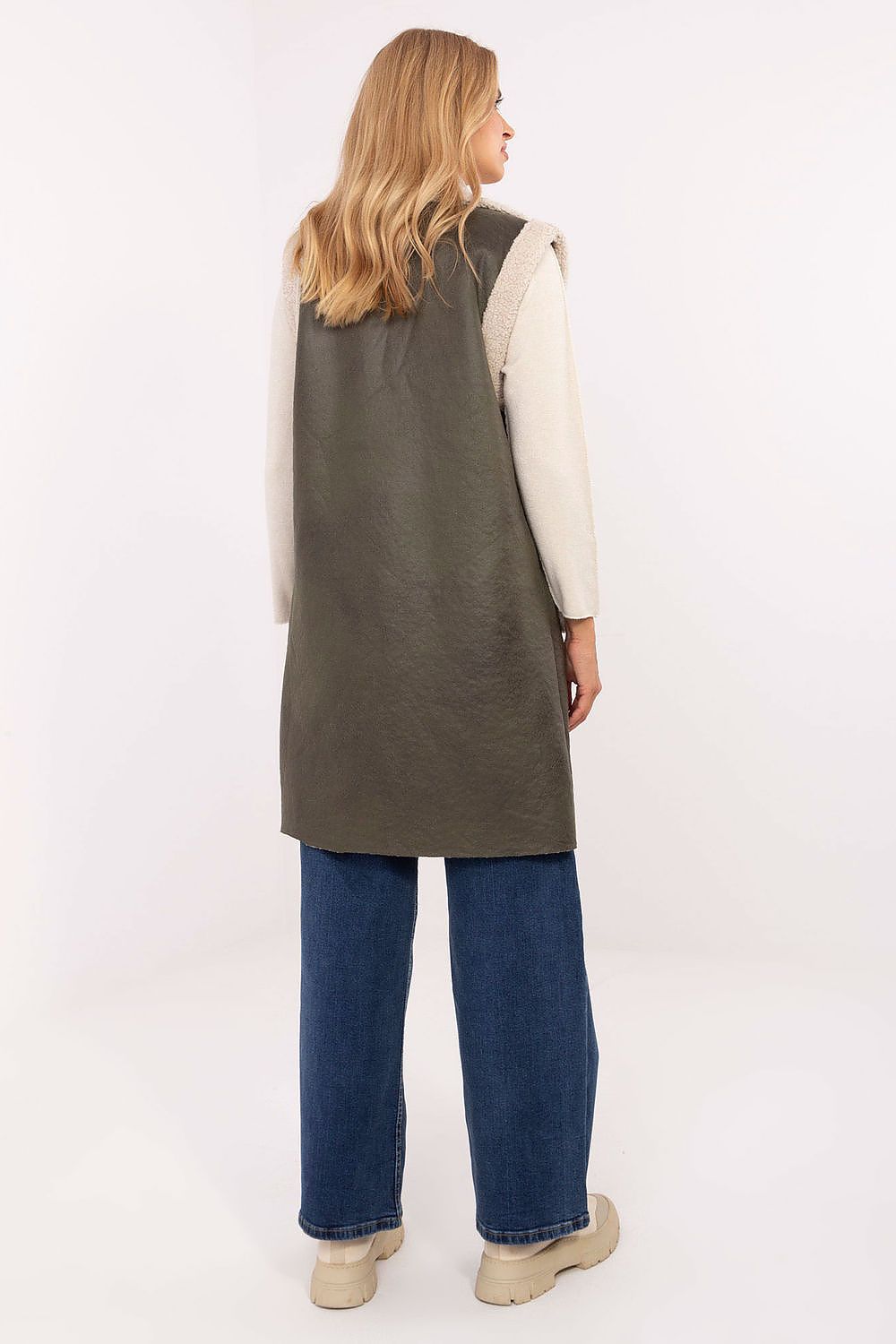   Kamizelka Model IT-KZ-96916.68 Khaki - Factory Price 