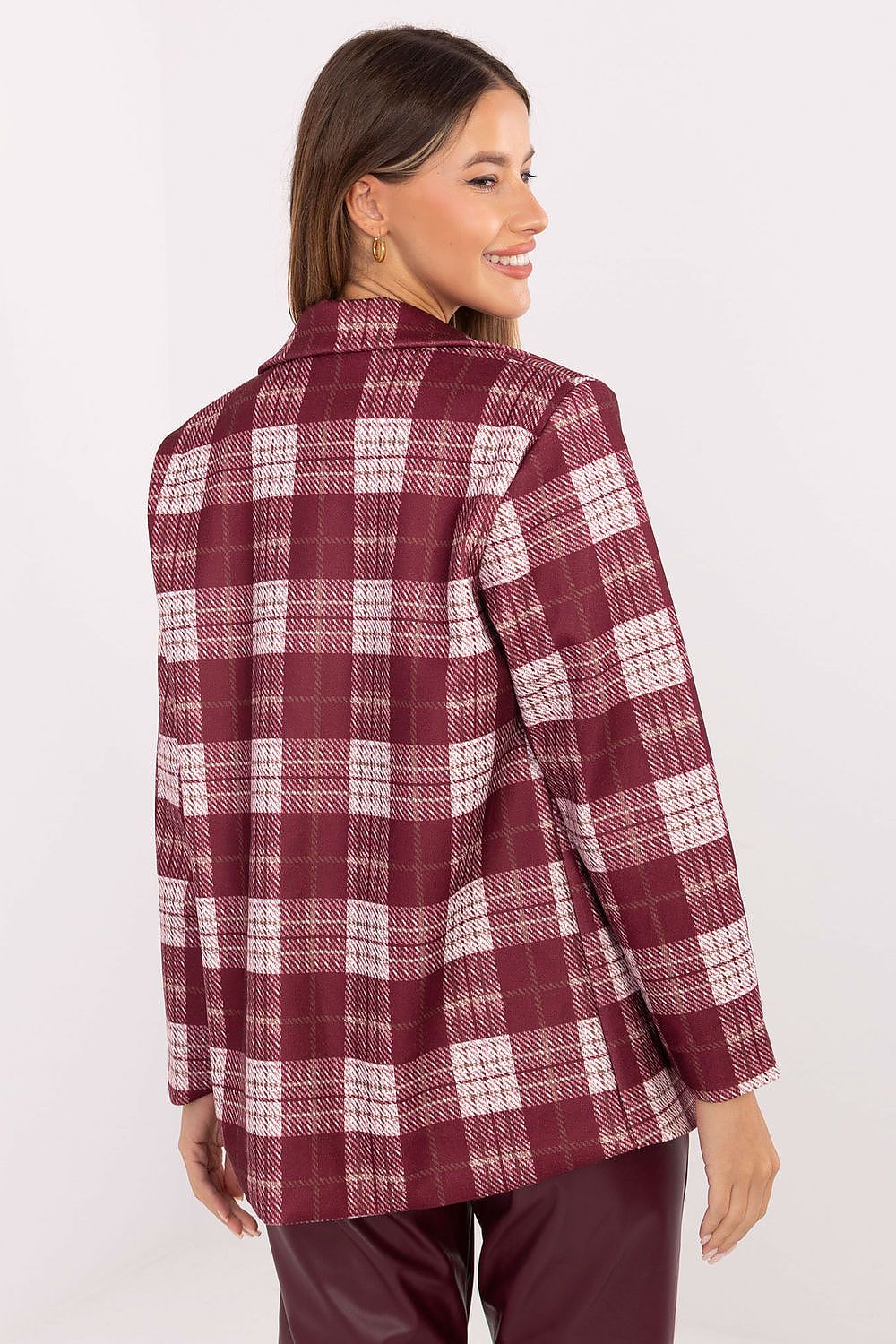   Marynarka Model MI-MA-4195.18 Bordo - Rue Paris 