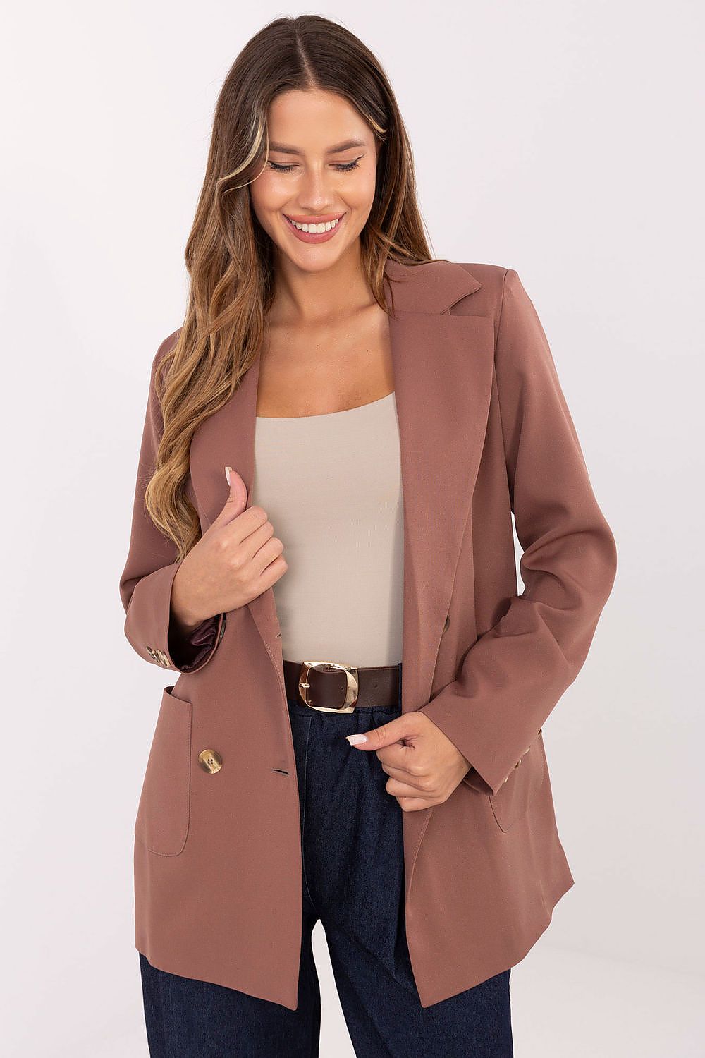   Marynarka Model LK-MA-509956.04 Light Brown - Lakerta 