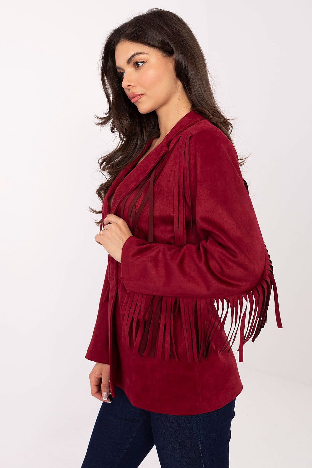   Marynarka Model IT-PL-5792.33 Bordo - Rue Paris 