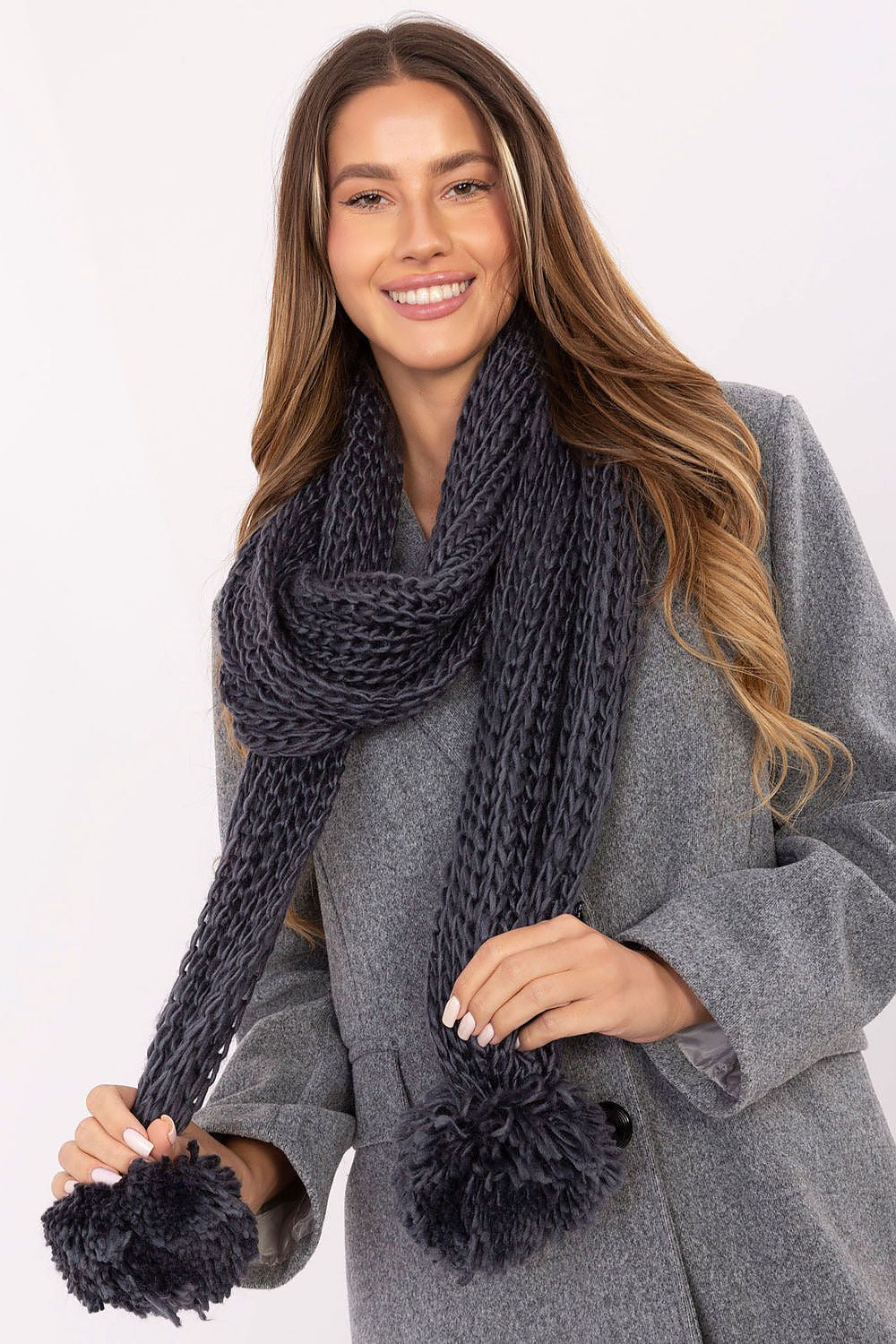   Szalik Model AT-SZ-S-2203.87 Dark Grey - AT 