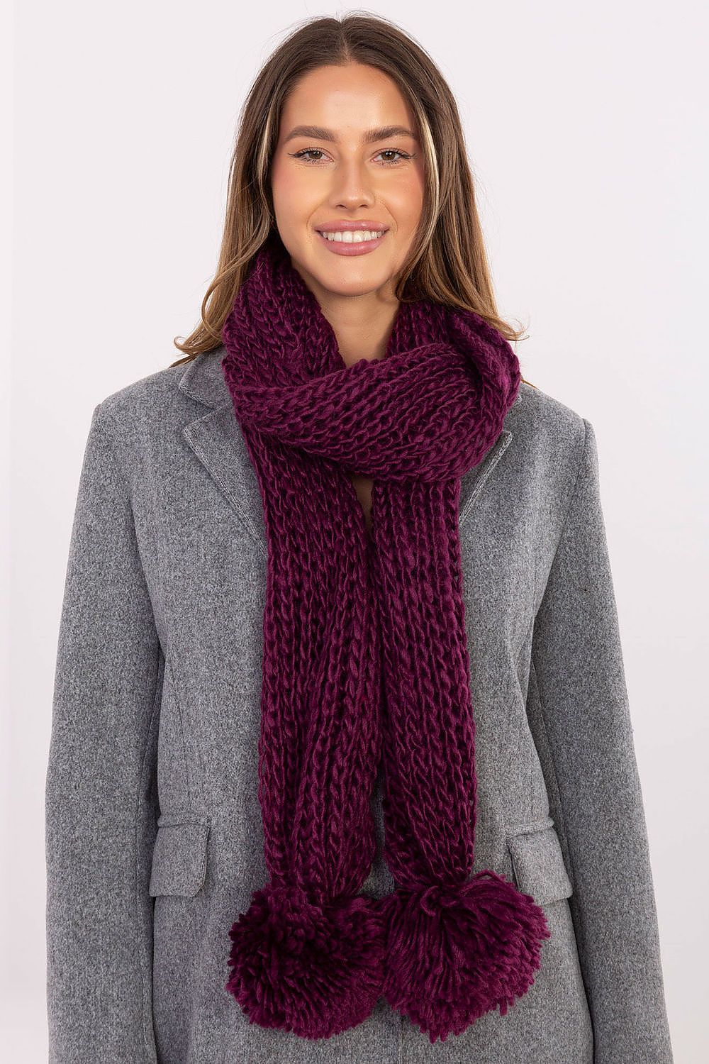   Szalik Model AT-SZ-S-2203.87 Dark Violet - AT 