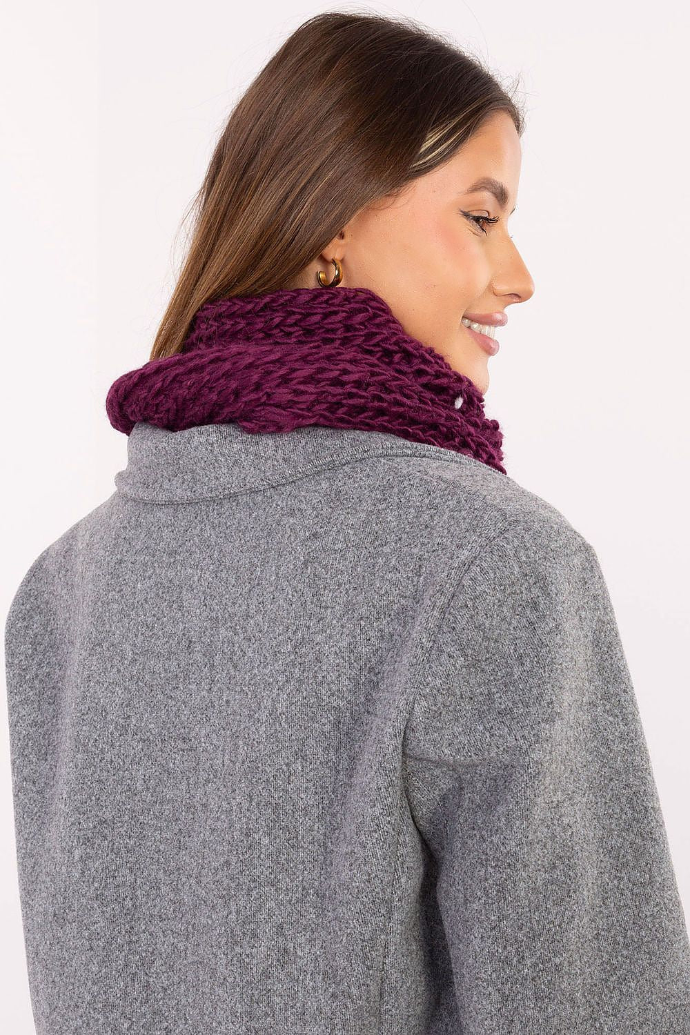   Szalik Model AT-SZ-S-2203.87 Dark Violet - AT 