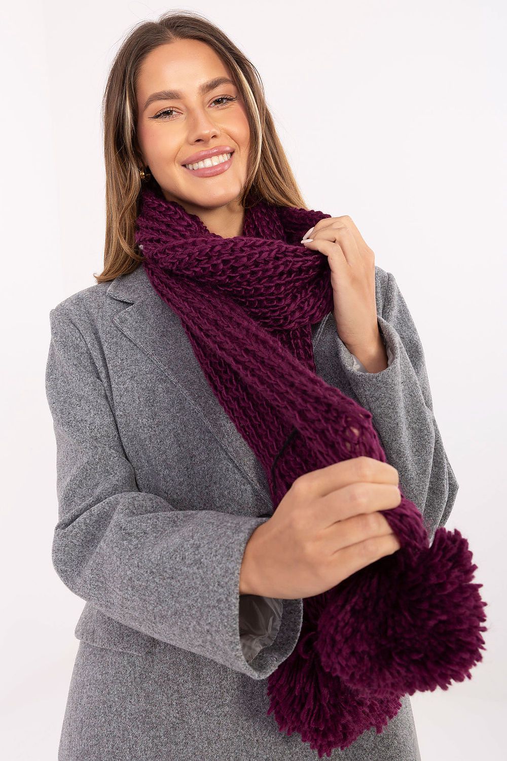   Szalik Model AT-SZ-S-2203.87 Dark Violet - AT 