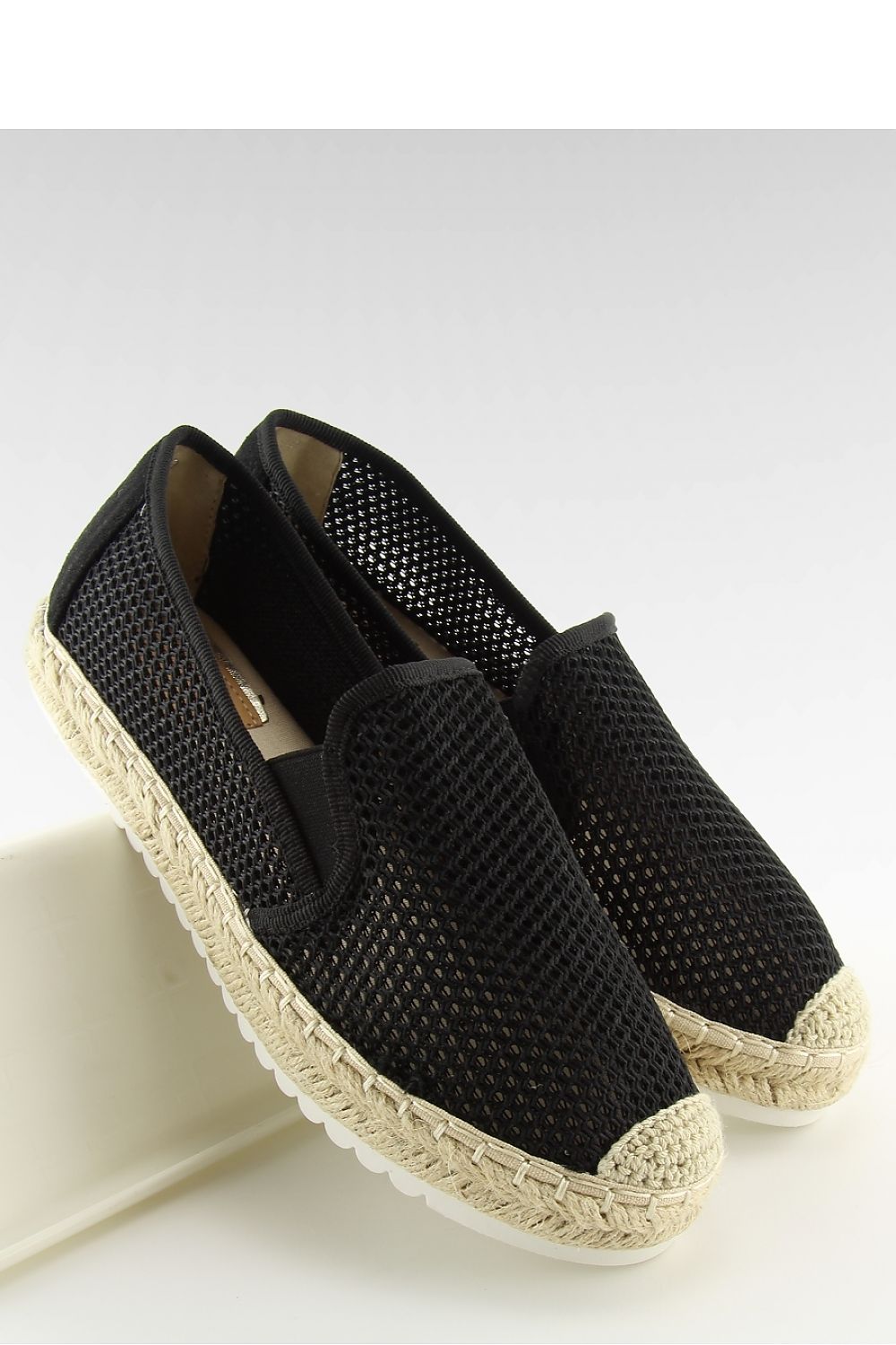   ESPADRYLE DAMSKIE CZARNE 6602 BLACK - Inello 