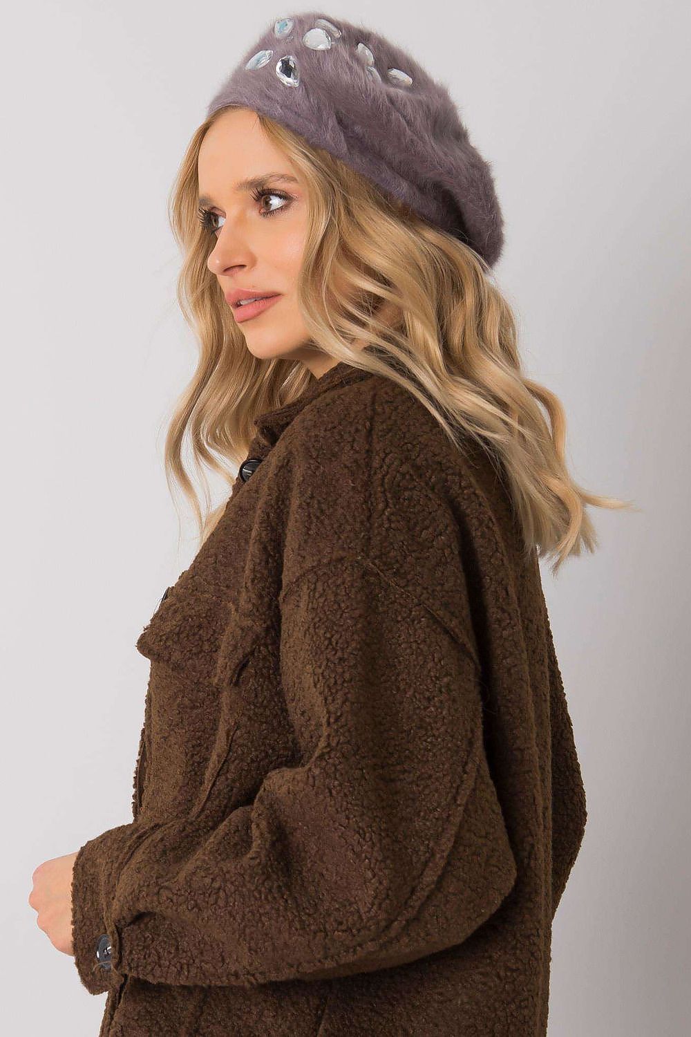   Beret Model AT-CZ-BF38834-1 Dark Violet - AT 