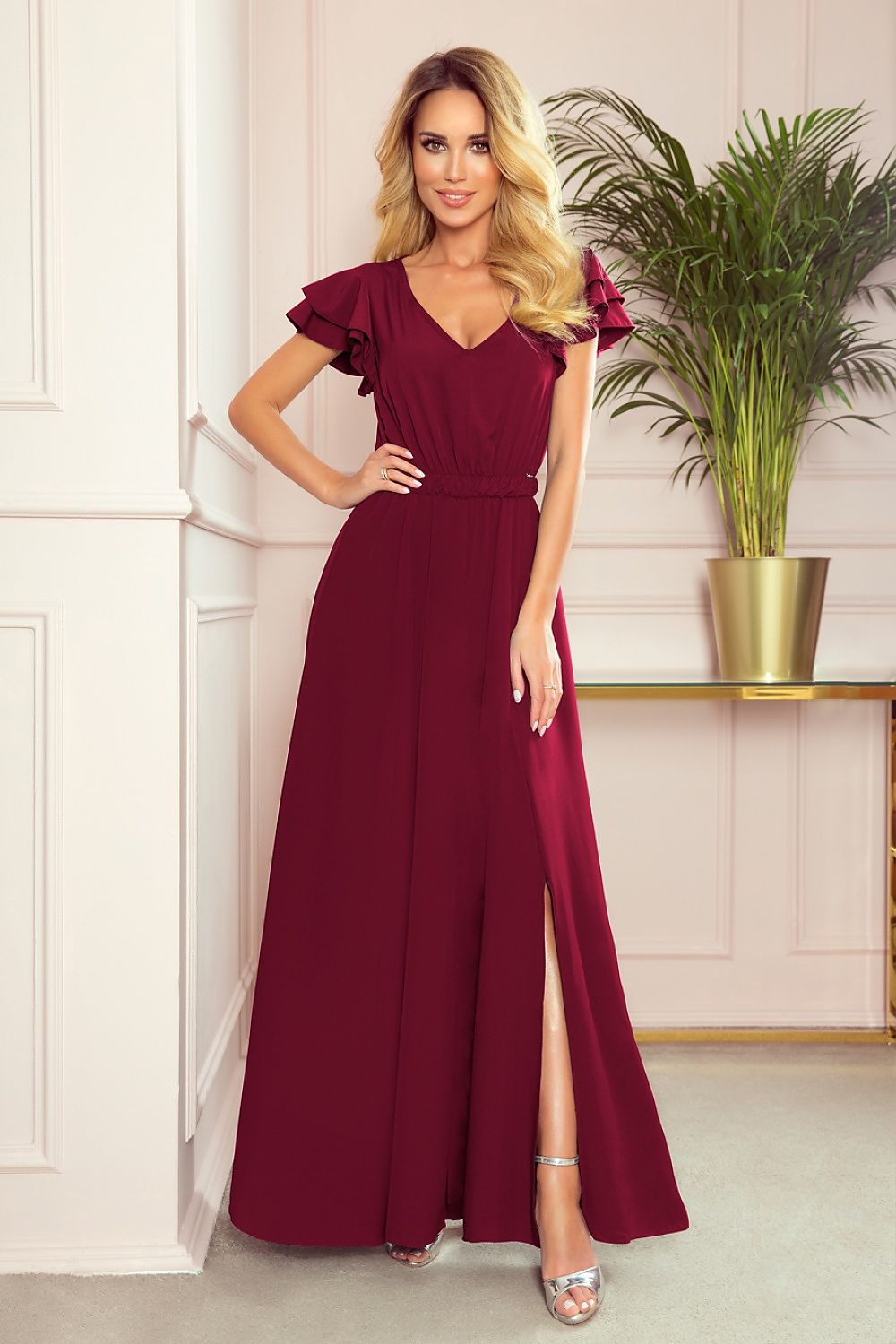   Sukienka Model Lidia 310-5 Bordo - Numoco 