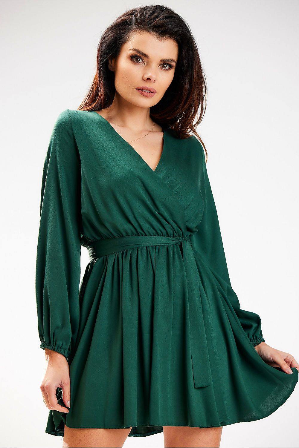  Sukienka Model A577 Bottle Green - awama 