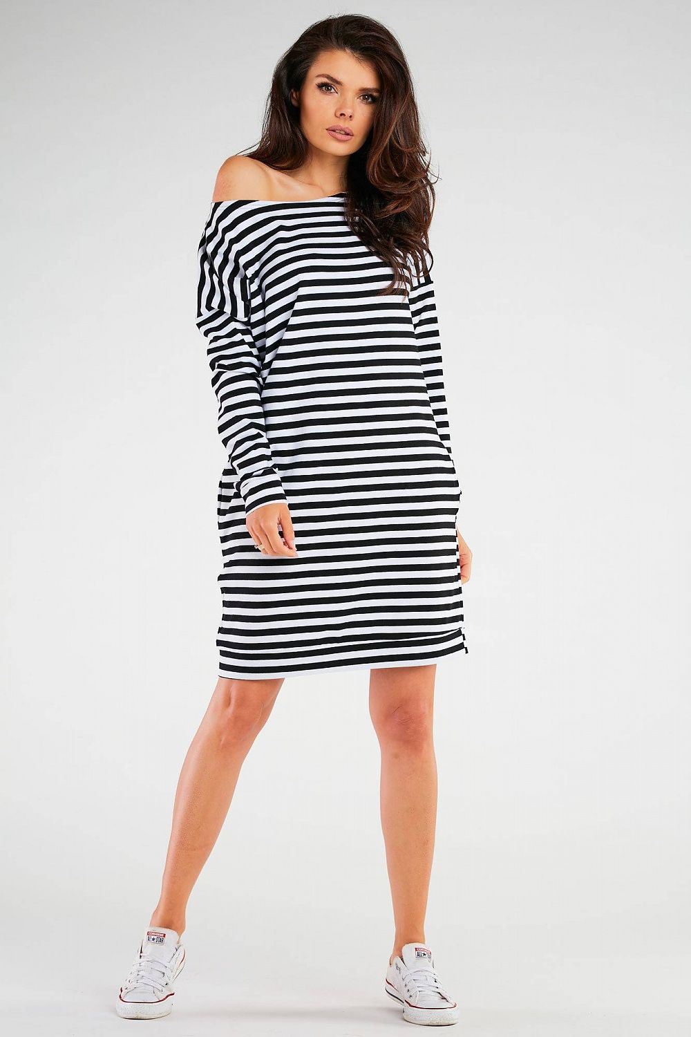  Sukienka Model M257 Black/Stripes - Infinite You 