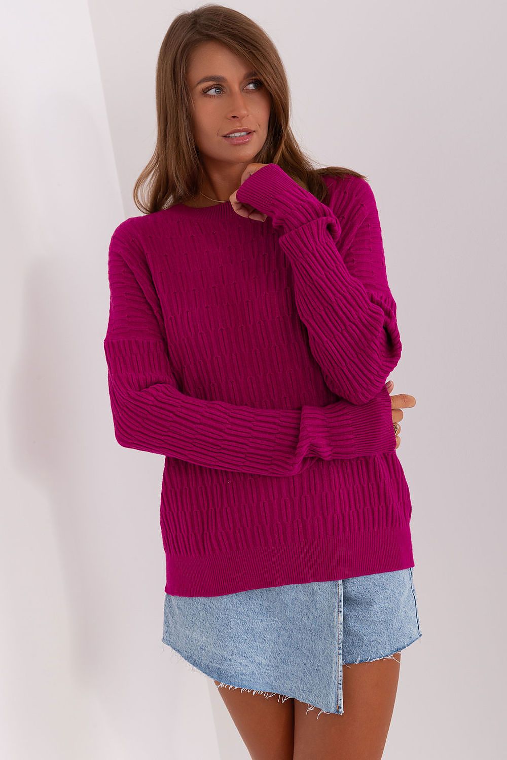   Sweter Damski Model AT-SW-2338.14P Violet - AT 