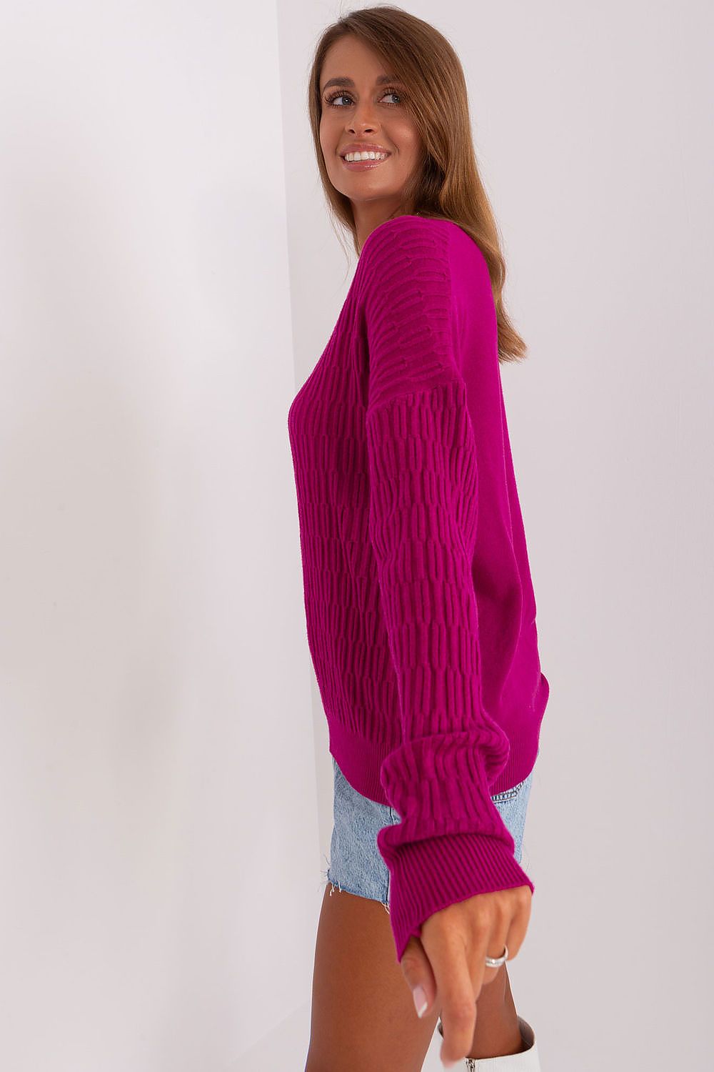   Sweter Damski Model AT-SW-2338.14P Violet - AT 