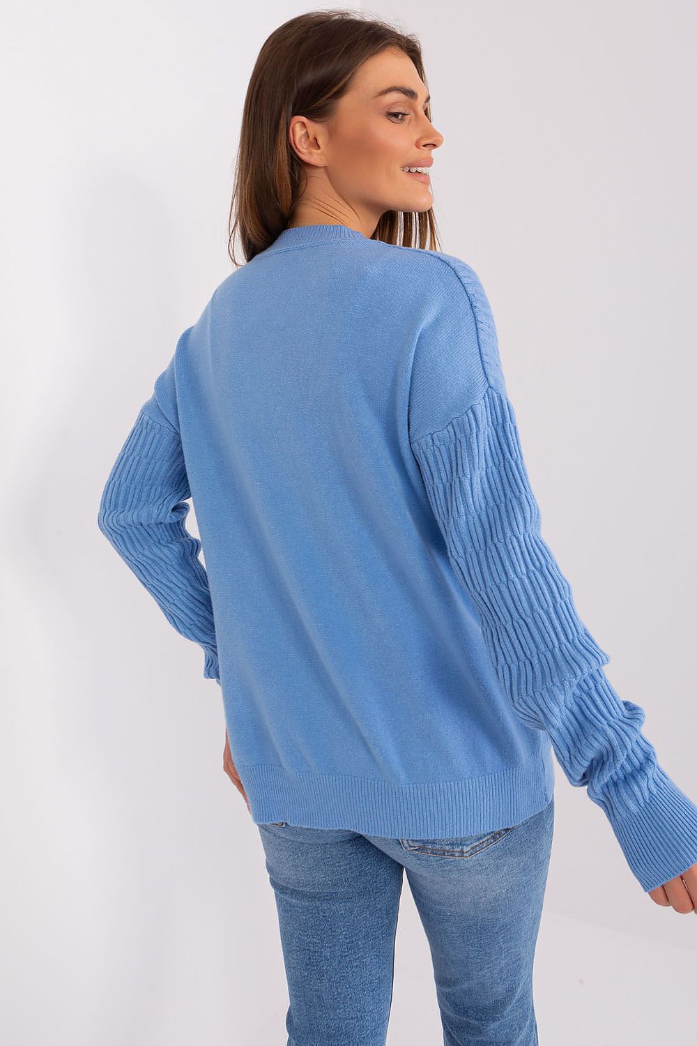   Sweter Damski Model AT-SW-2338.14P Blue - AT 