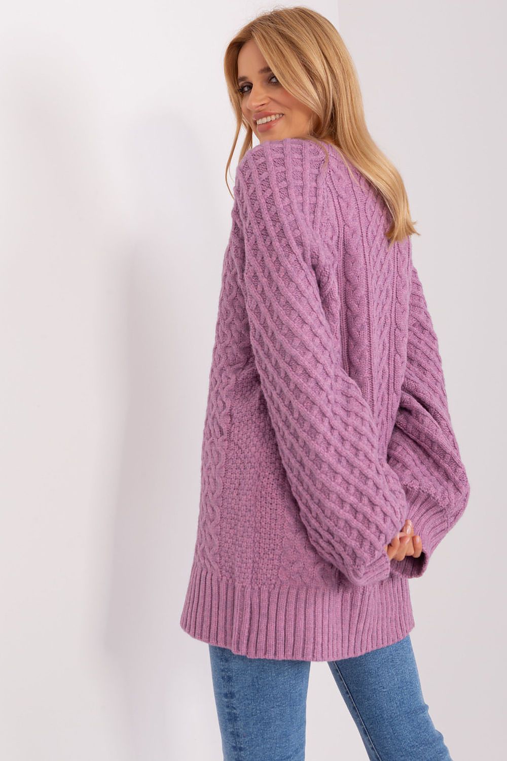   Sweter Damski Model AT-SW-2367-2.64P Violet - AT 