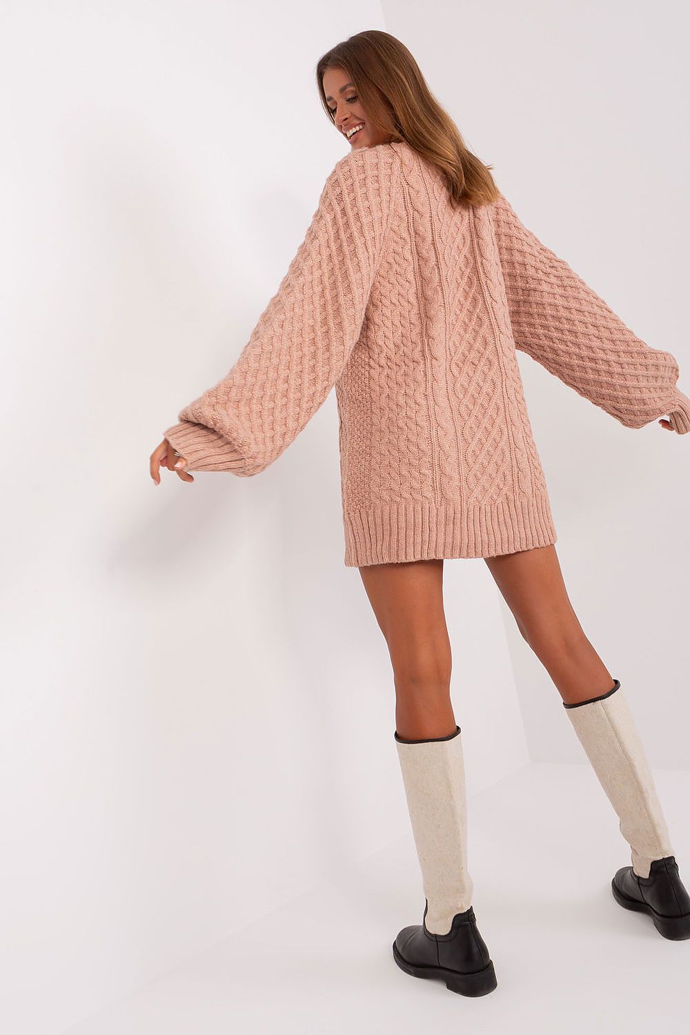   Sweter Damski Model AT-SW-2367-2.64P Dark Pink - AT 