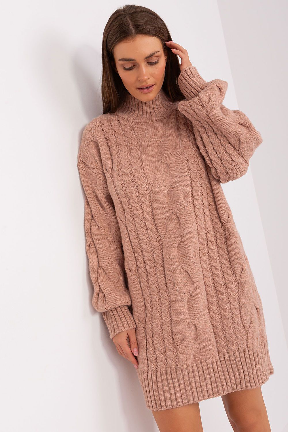   Sweter Damski Model AT-SW-2367-1.35P Dark Pink - AT 