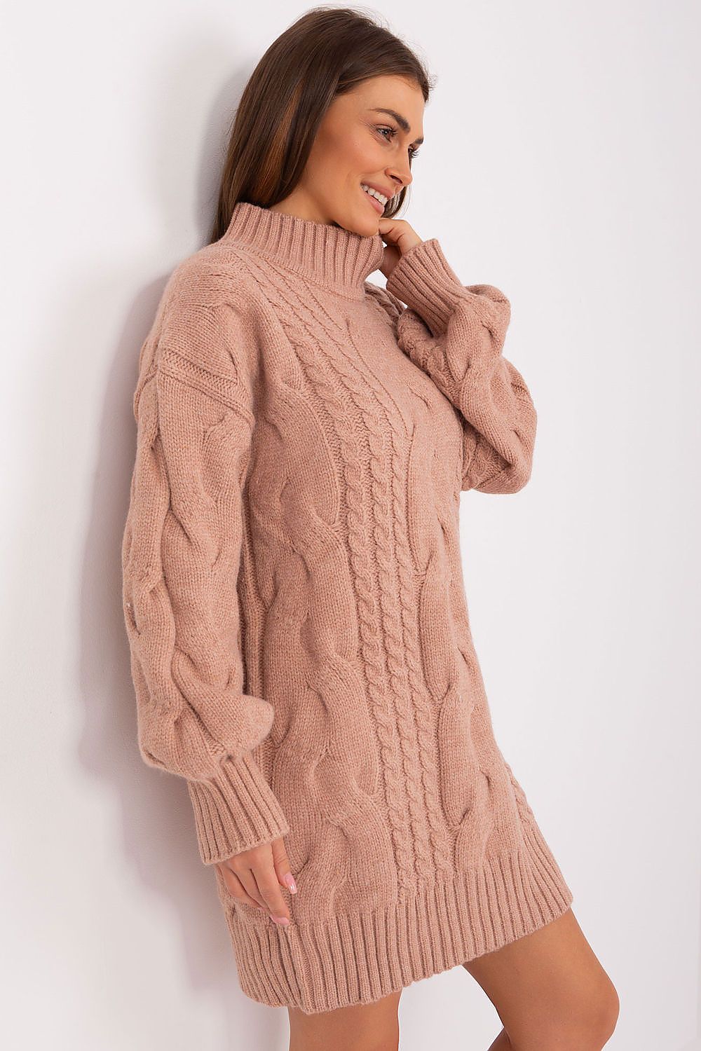   Sweter Damski Model AT-SW-2367-1.35P Dark Pink - AT 