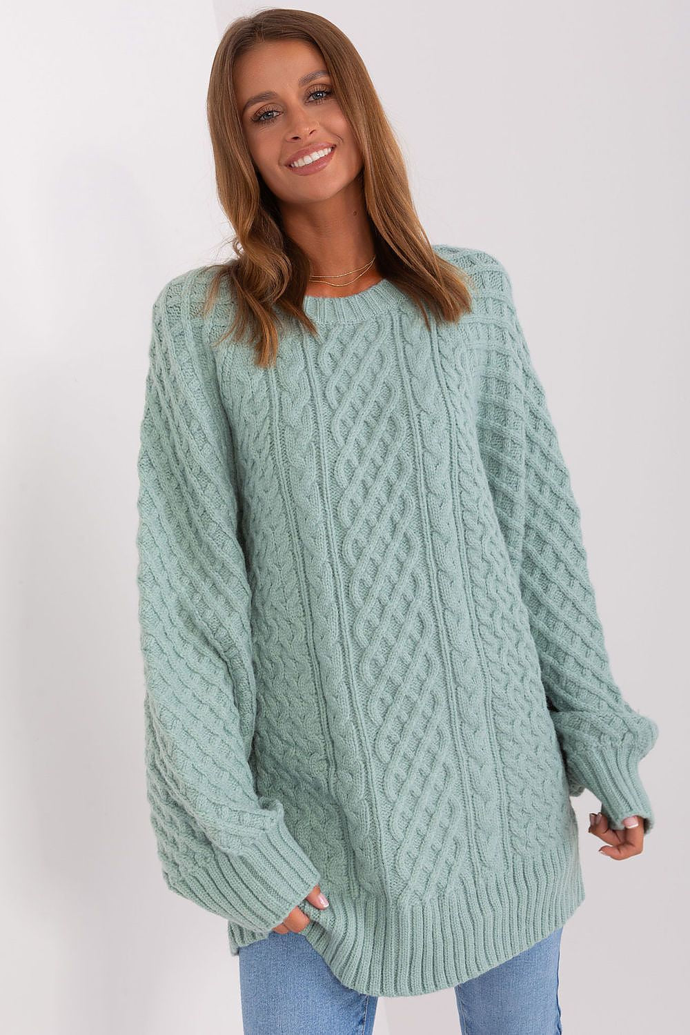   Sweter Damski Model AT-SW-2367-2.64P Mint - AT 