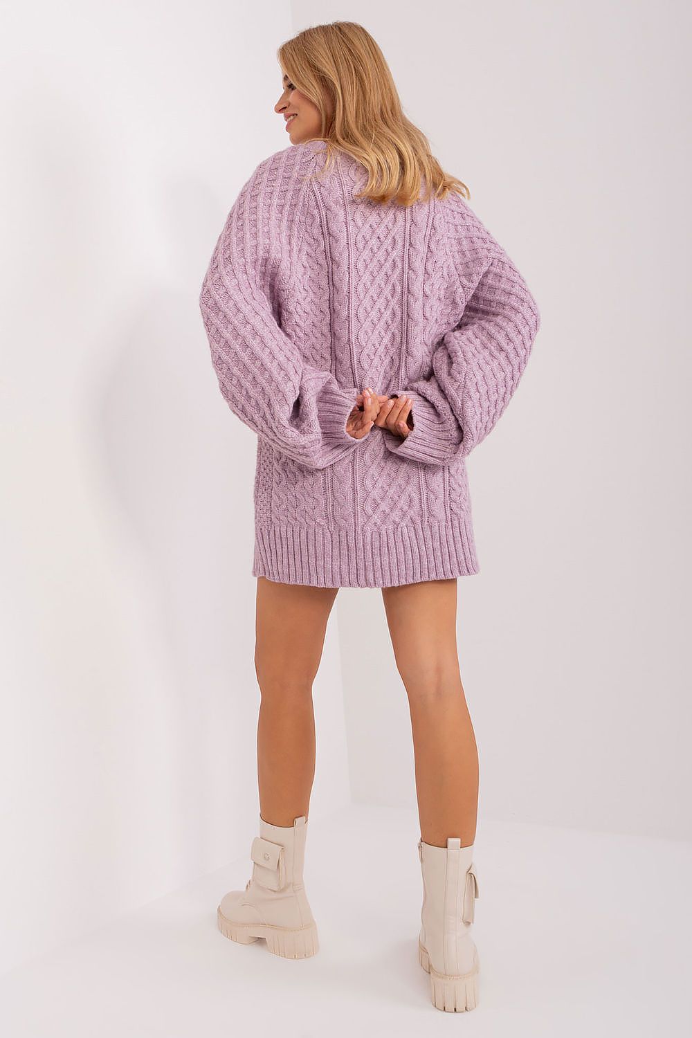   Sweter Damski Model AT-SW-2367-2.64P Light Violet - AT 