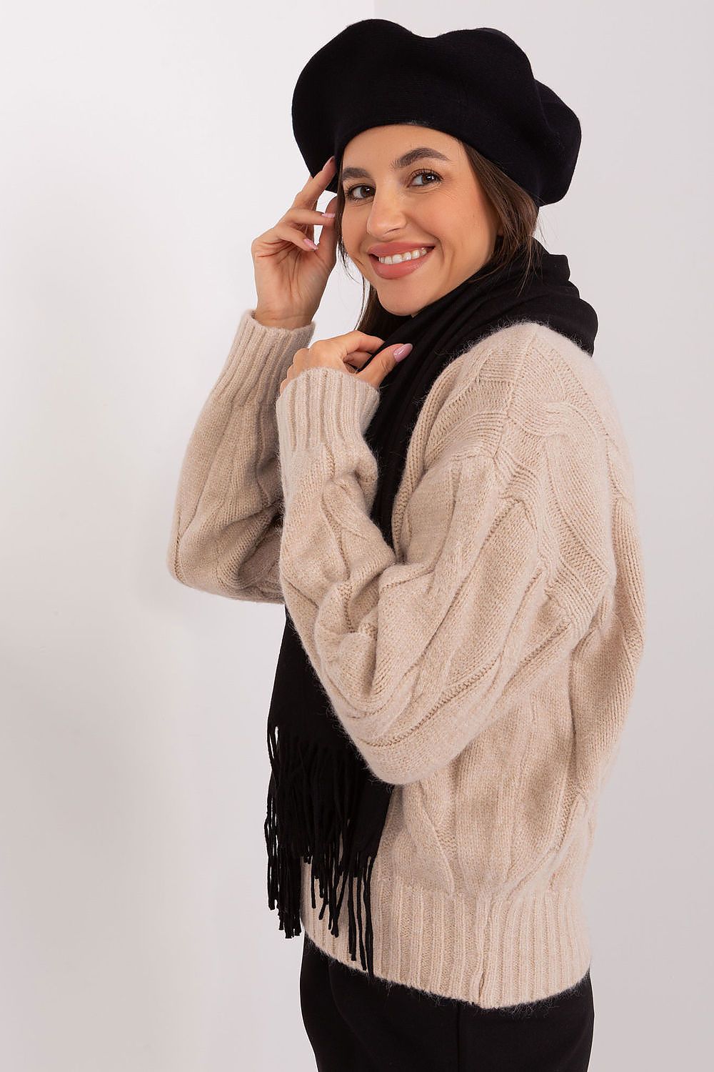   Beret Model AT-CZ-231305.91P Black - AT 