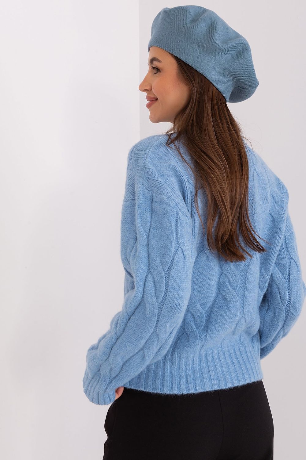   Beret Model AT-CZ-231305.85P Grey/Blue - AT 
