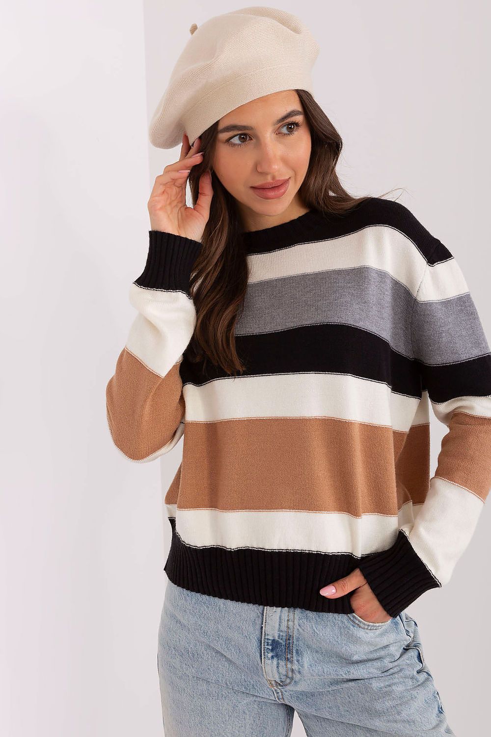   Beret Model AT-CZ-231305.82P Light Beige - AT 