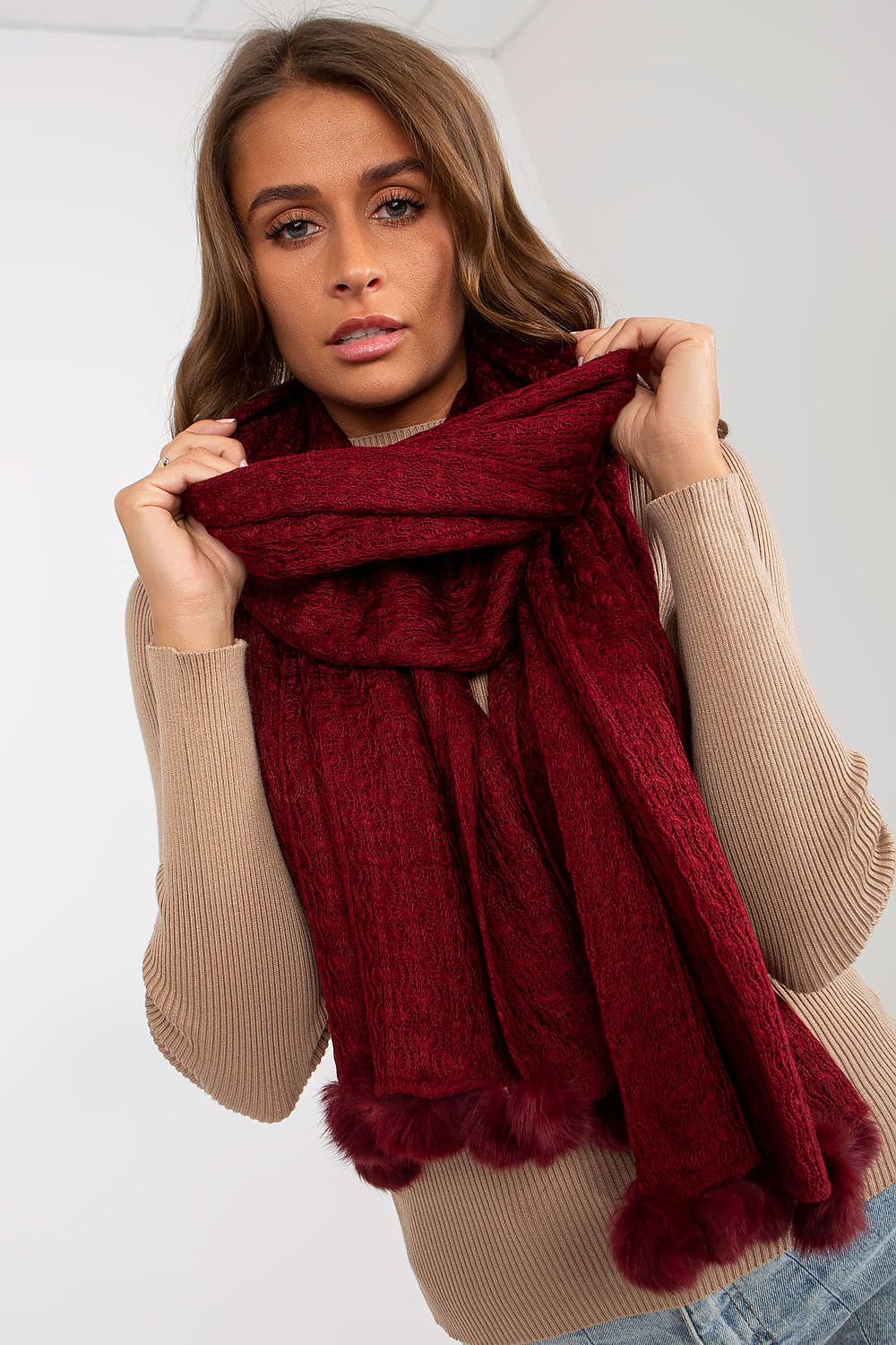   Szalik Model AT-SZ-E-318.57P Bordo - AT 