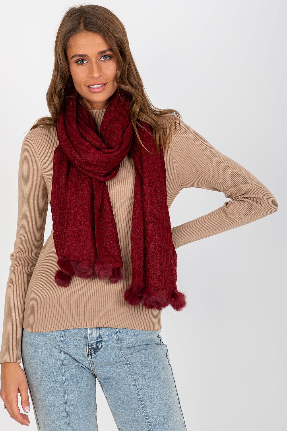   Szalik Model AT-SZ-E-318.57P Bordo - AT 