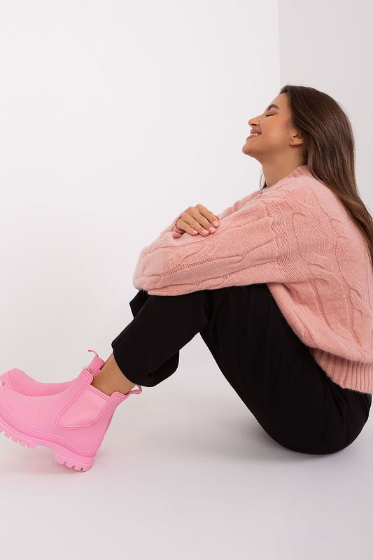   Sweter Damski Model AT-SW-0146.10P Light Pink - AT 