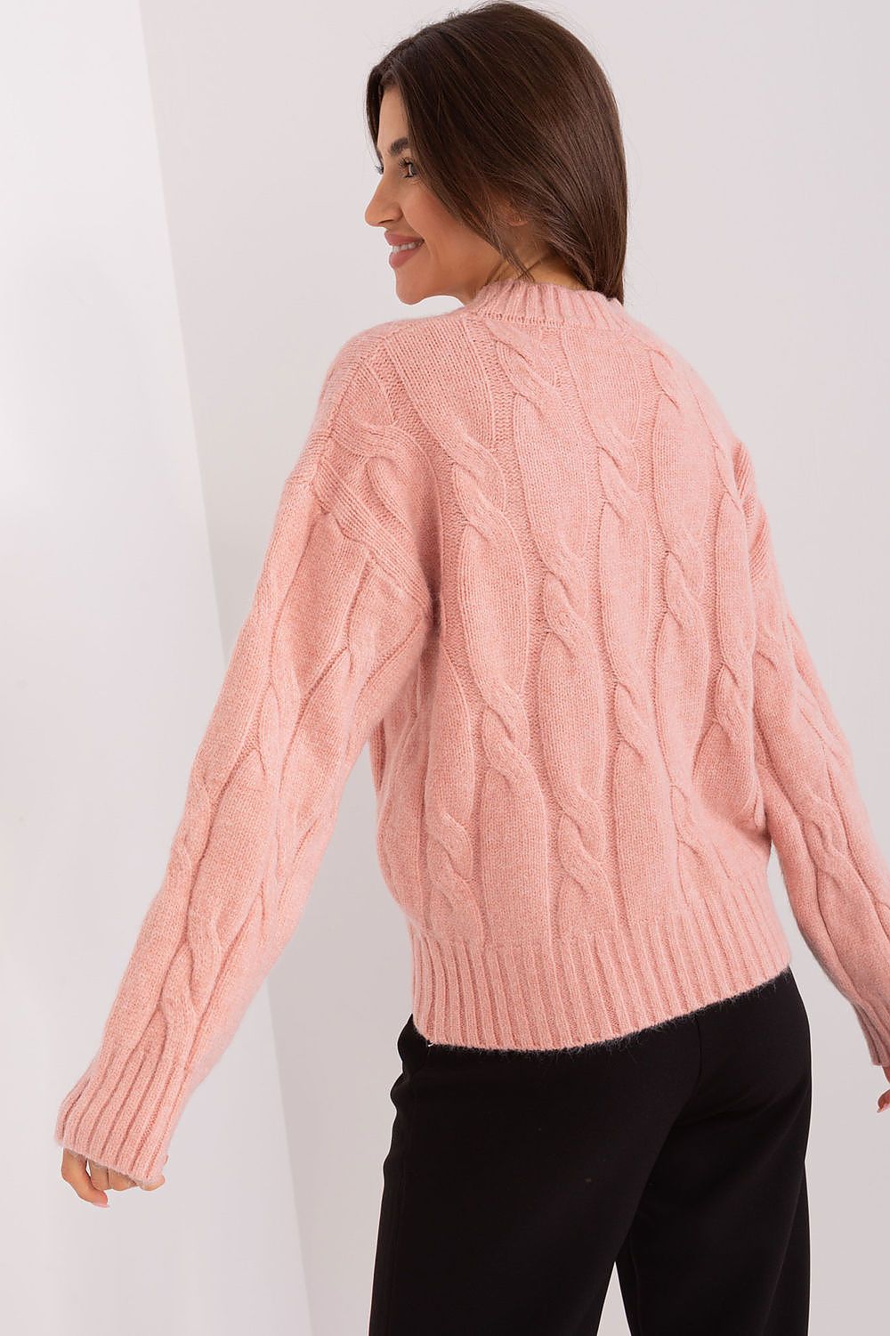   Sweter Damski Model AT-SW-0146.10P Light Pink - AT 
