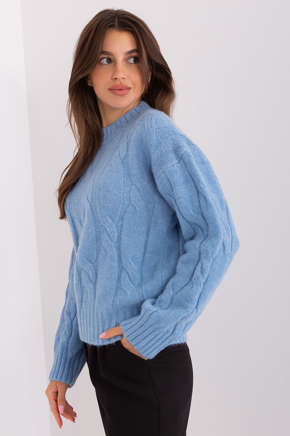   Sweter Damski Model AT-SW-0146.10P Light Blue - AT 