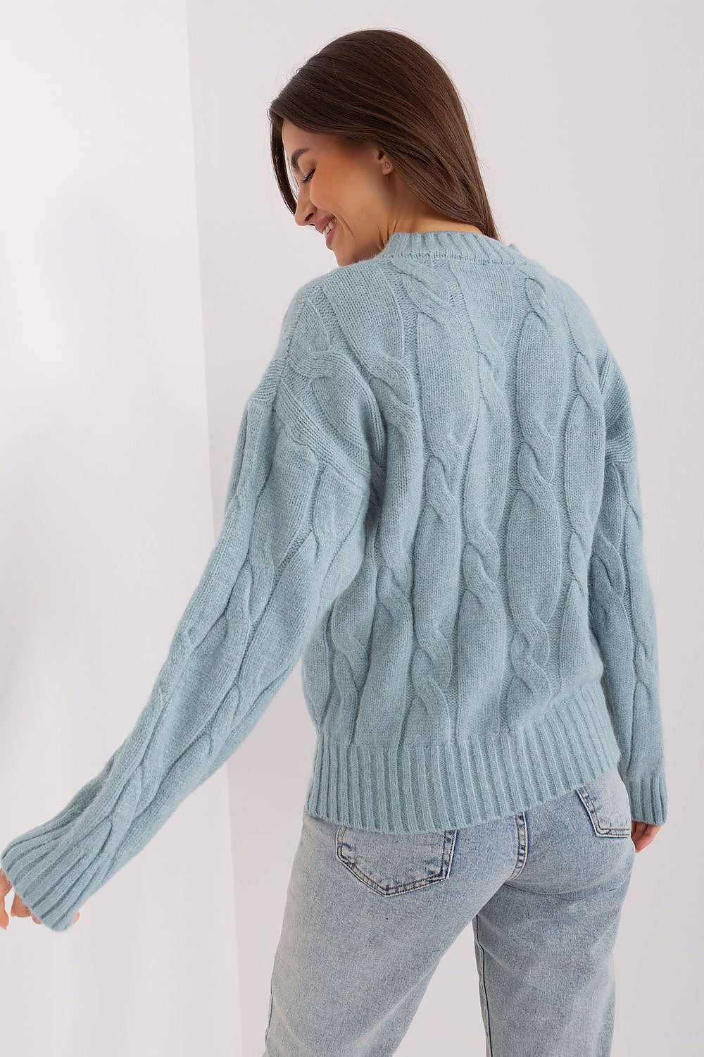   Sweter Damski Model AT-SW-0146.10P Mint - AT 