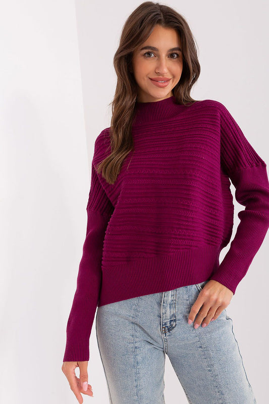   Sweter Damski Model AT-SW-2368.36X Violet - AT 