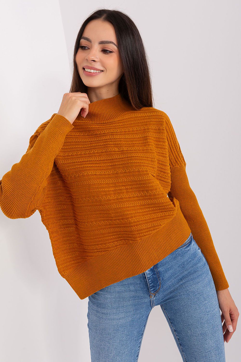   Sweter Damski Model AT-SW-2368.36X Light Brown - AT 