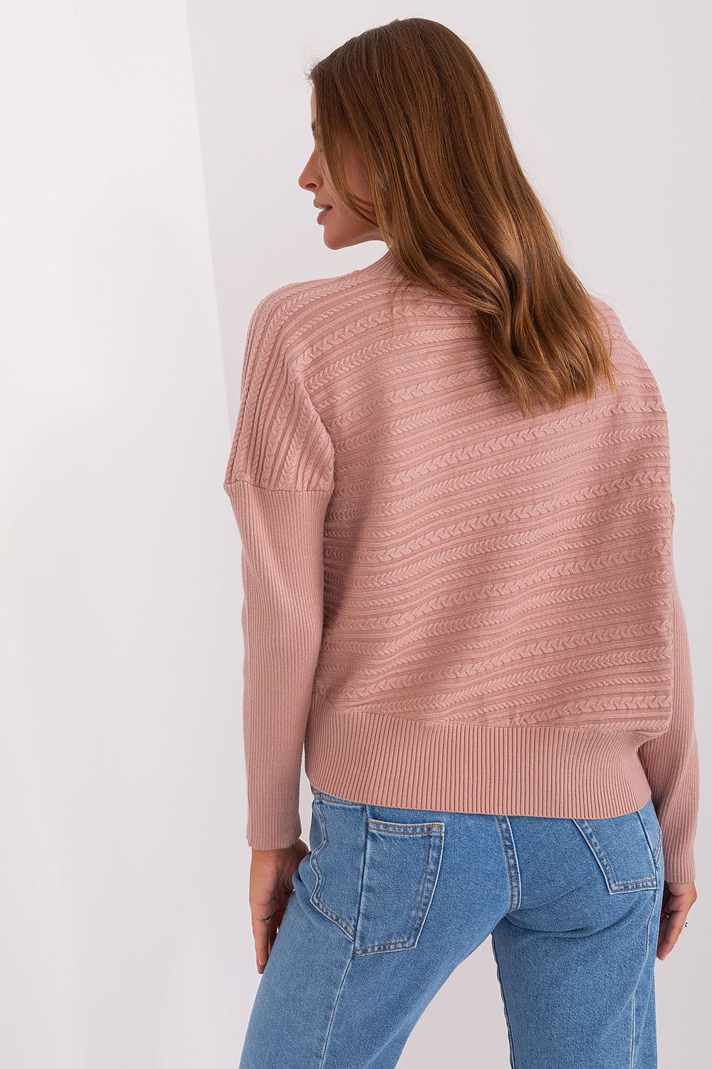   Sweter Damski Model AT-SW-2368.36X Dark Pink - AT 