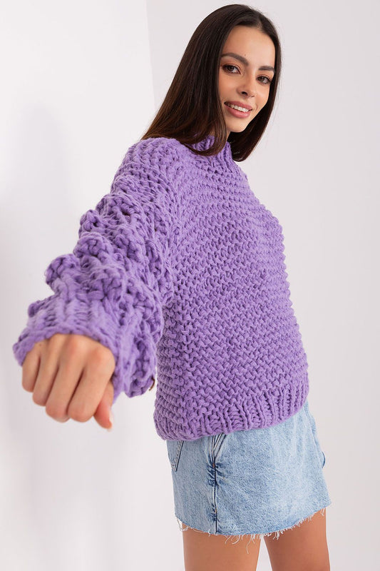   Sweter Damski Model AT-SW-2382.97P Violet - AT 