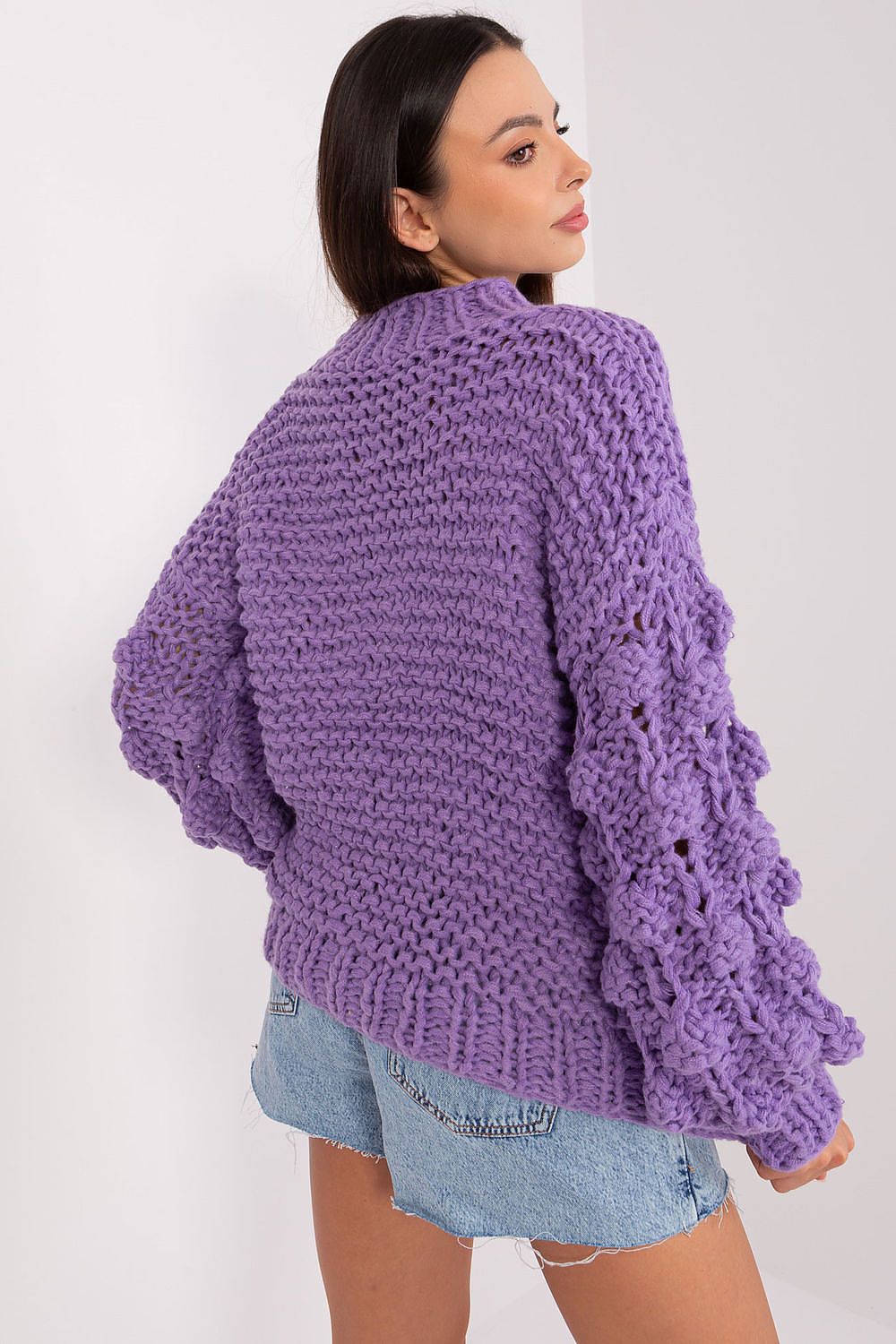   Sweter Damski Model AT-SW-2382.97P Violet - AT 