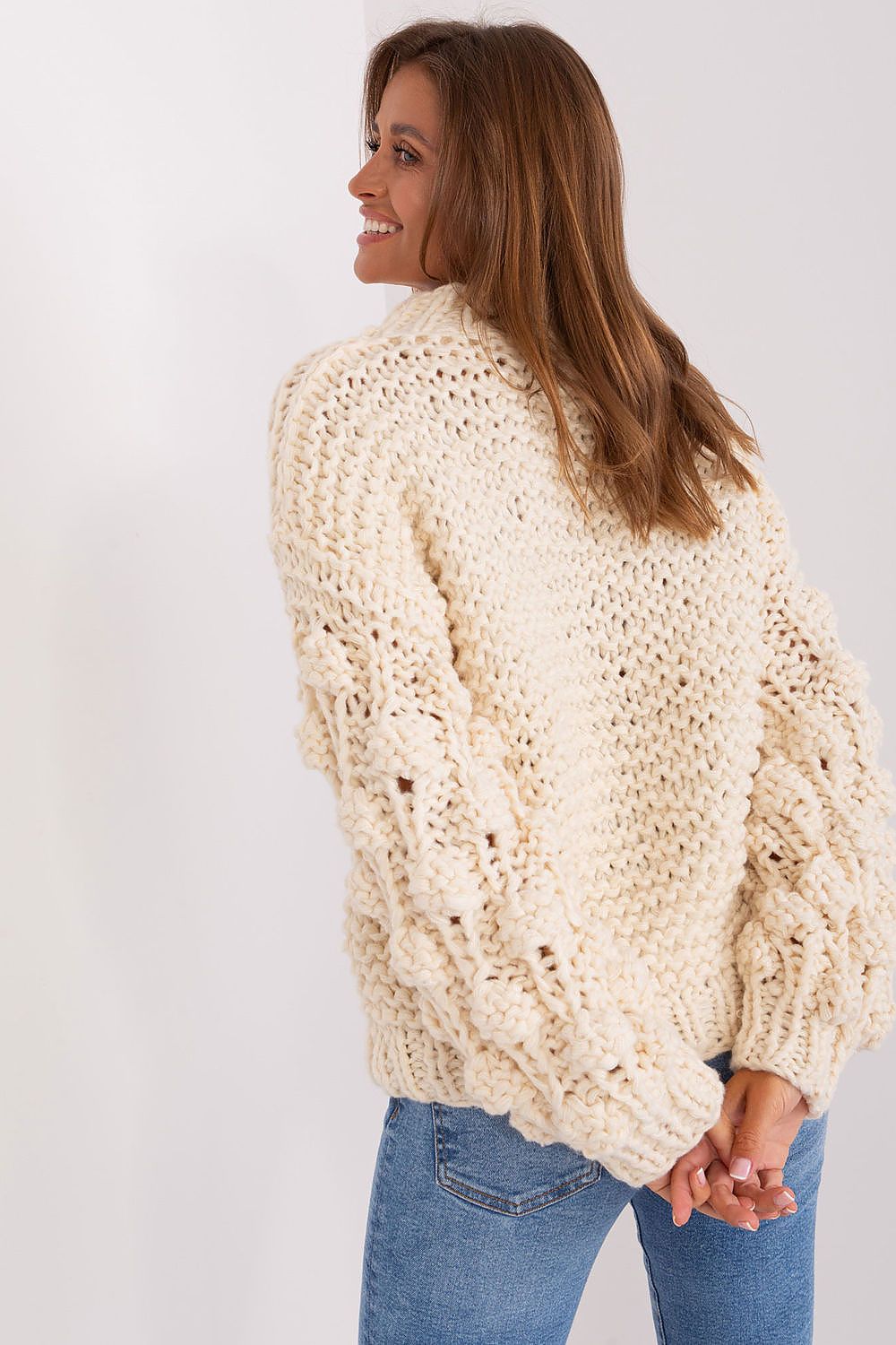   Sweter Damski Model AT-SW-2382.97P Light Beige - AT 
