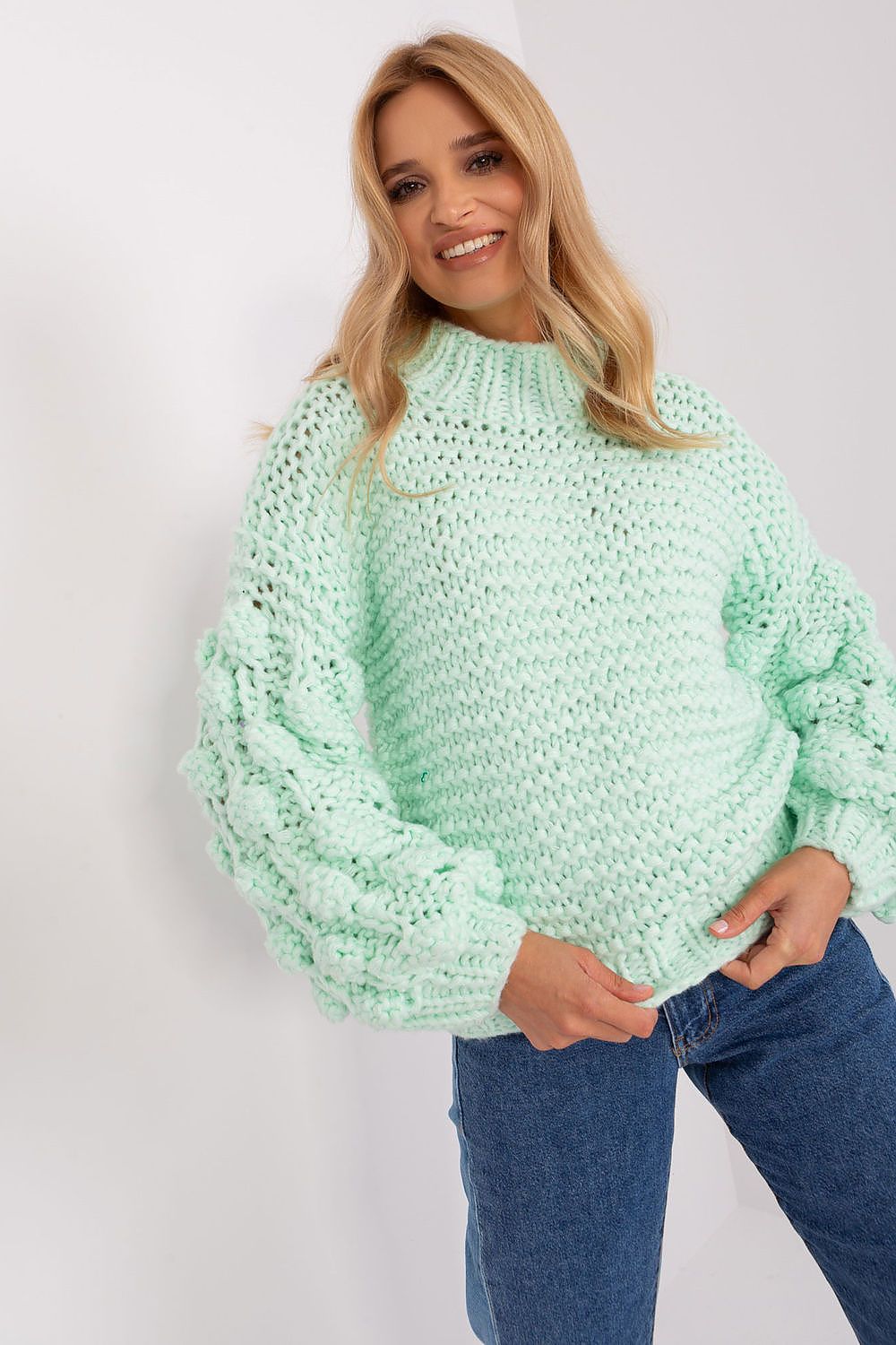   Sweter Damski Model AT-SW-2382.97P Mint - AT 