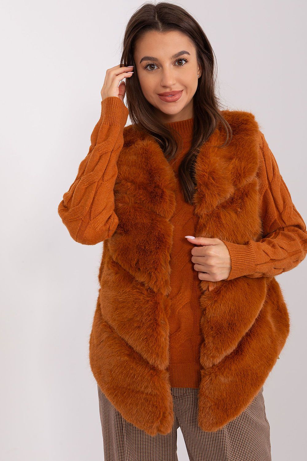   Kamizelka Model AT-KZ-2349.00P Light Brown - AT 