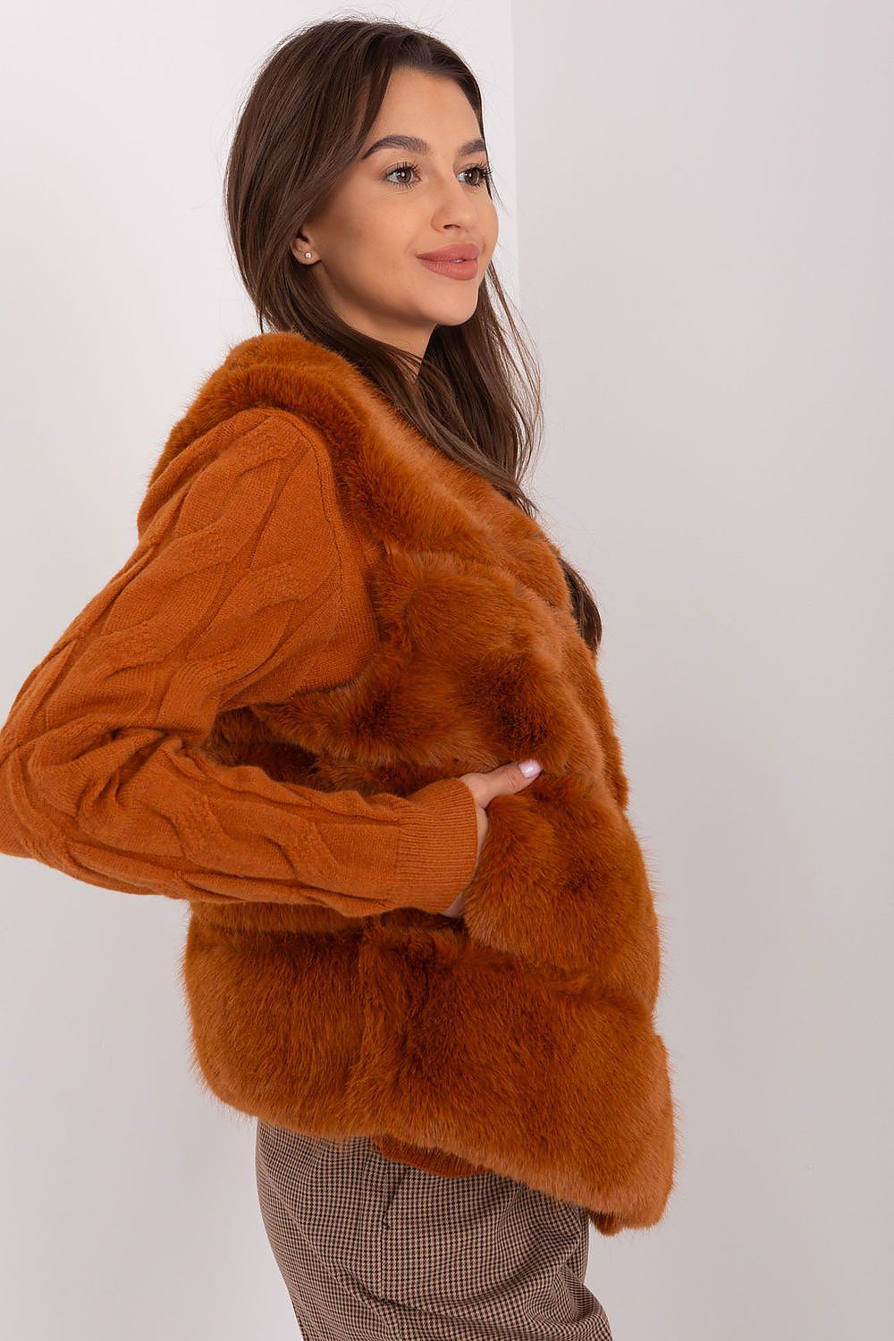   Kamizelka Model AT-KZ-2349.00P Light Brown - AT 