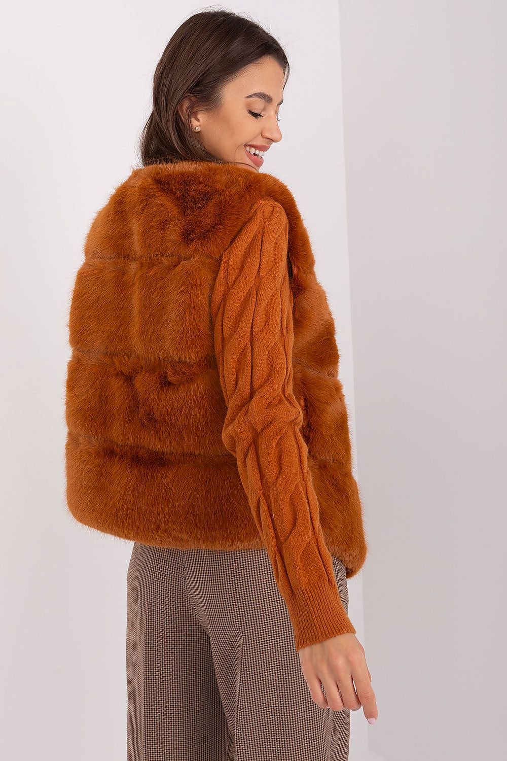   Kamizelka Model AT-KZ-2349.00P Light Brown - AT 
