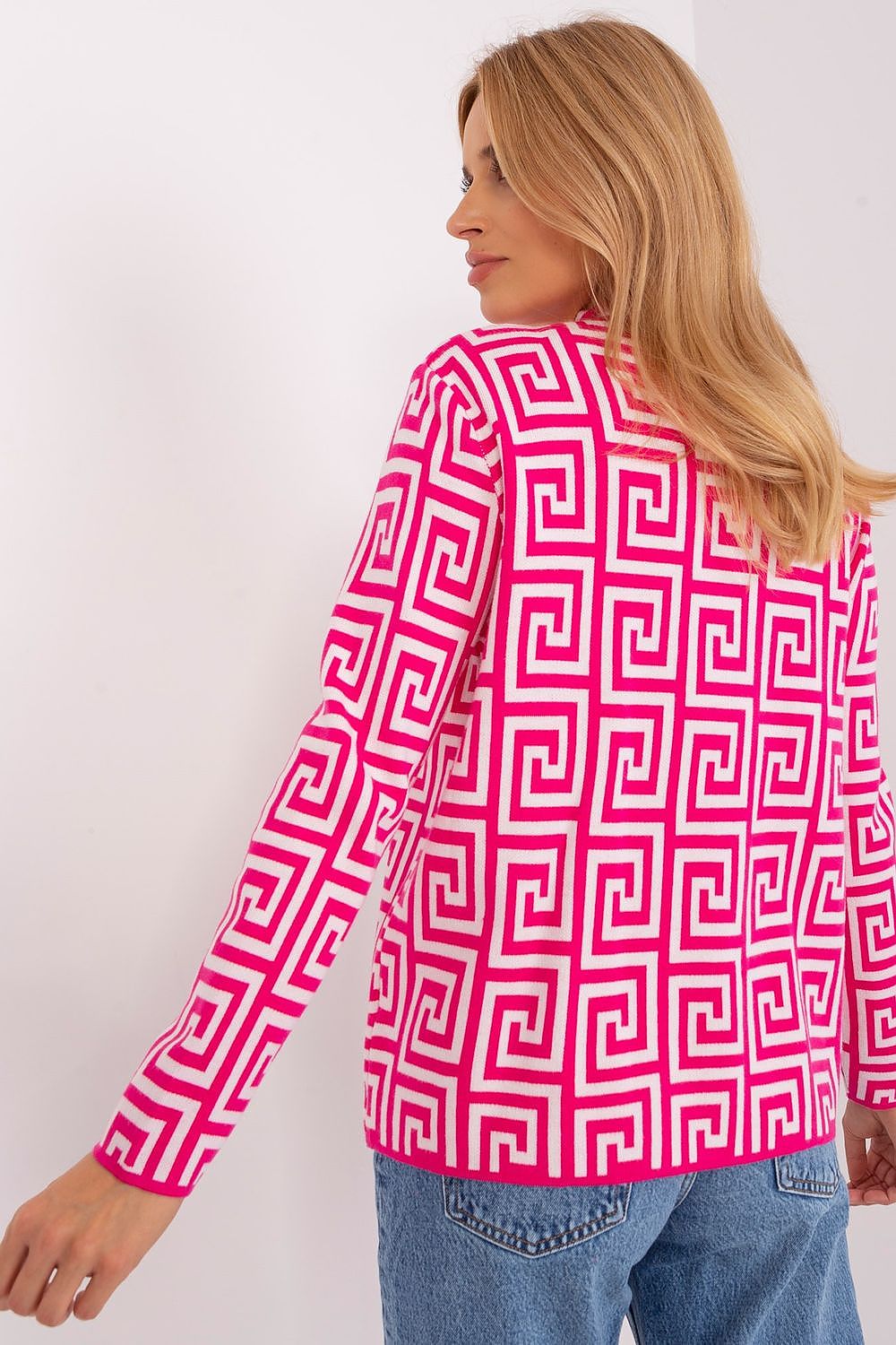   Sweter Damski Model AT-SW-2341.00P Fuksja - AT 
