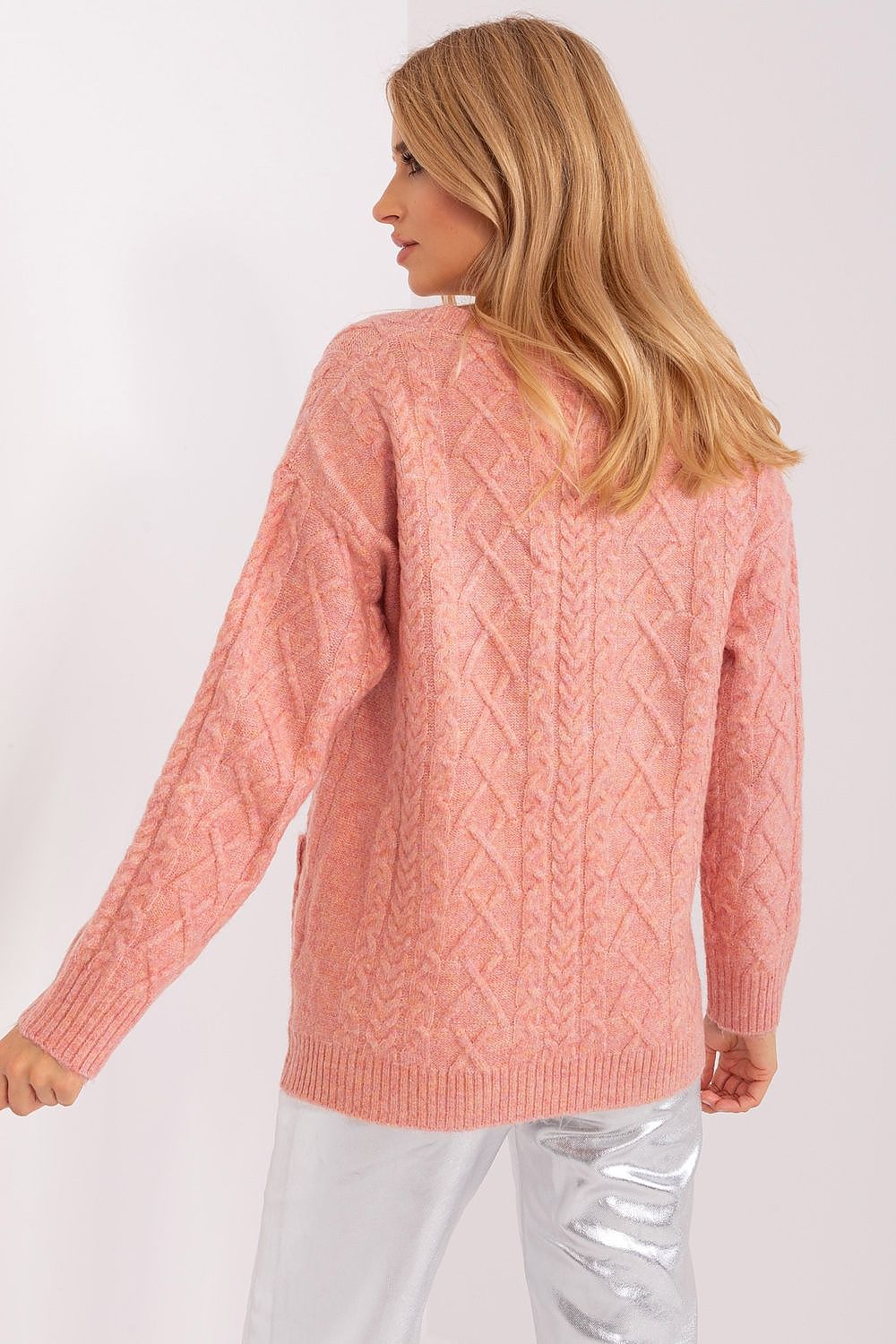  Sweter Damski Model AT-SW-2358.31 Light Pink - AT 